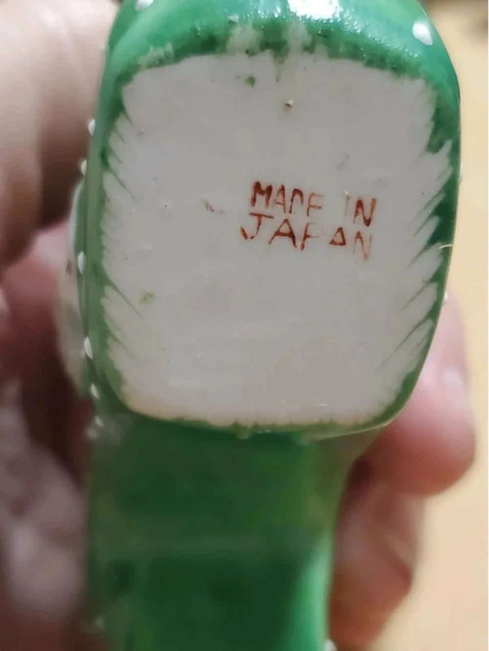 Vintage Japan Ceramic Miniature High Heel Shoe Figurine
